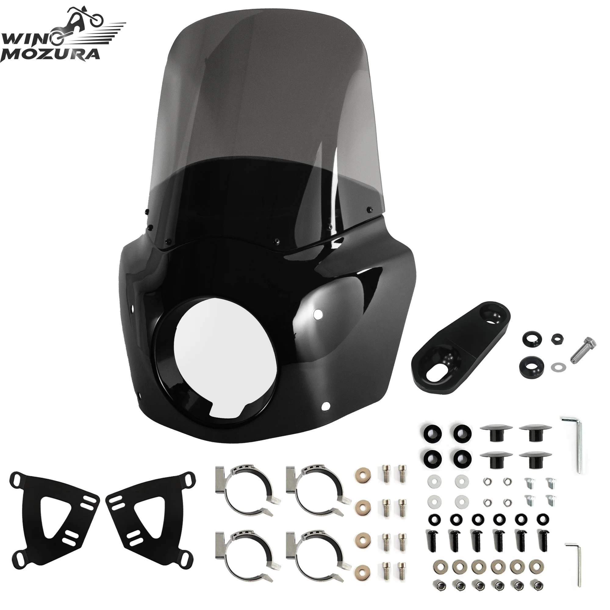 15 "sportster 883 motocicleta frente carenagem defletor para estrada guerreiro carenagem para harley sportster 883 ferro 883 xl883n xl1200
