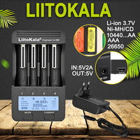 Liitokala lii-600 lii-500 lii-500S LCD 3.7V 1.2V 18650 26650 21700 Battery Charger,Test the battery capacity Touch control