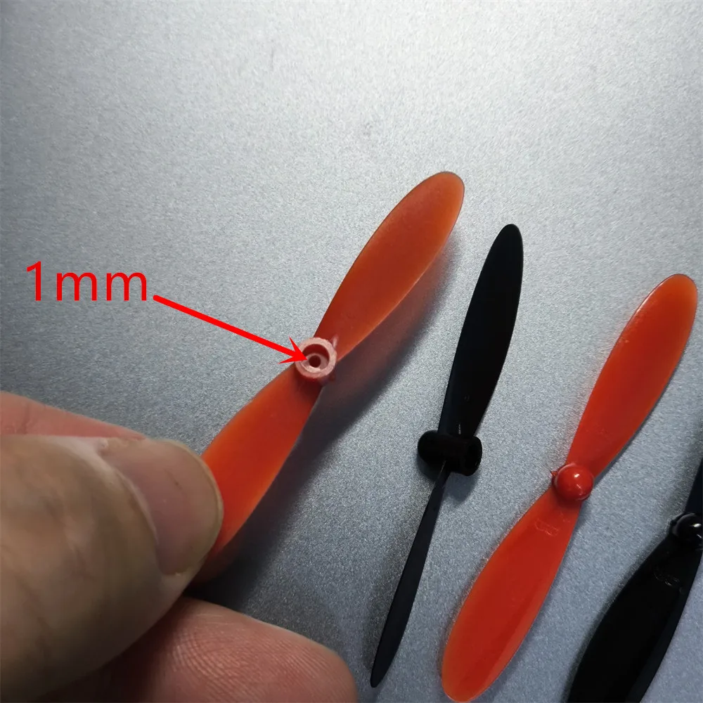 4pcs/lot 55mm Length 1mm Hole Professional Plastic Propellers Screw Four Axis Aircraft Helicopter