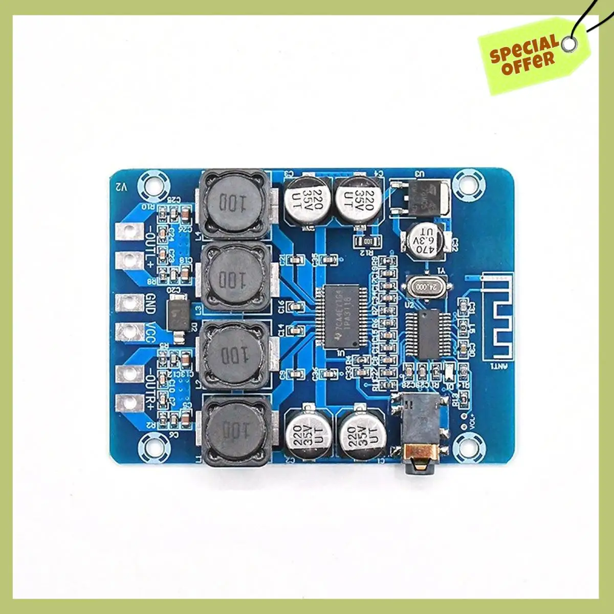 Advanced XH-M314 Bluetooth Digital Power Amplifier Board TPA3118 Dual 45W Audio Module AUX Decoding