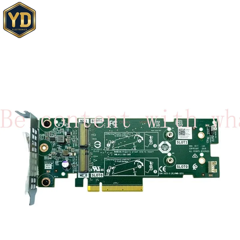 YD Original 7HYY4 for Dell Server PCIE To M.2 BOSS Adapter Card Boot Optimized Storage M7W47 51CN2 07HYY4 61F54 SATA Disk Boss C