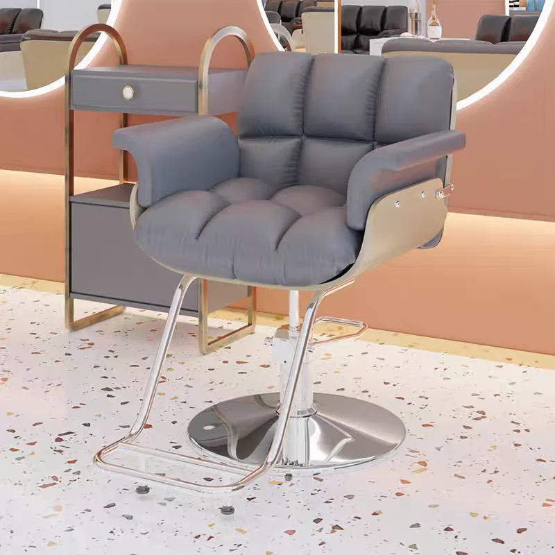 High-end Luxury Barber Chairs Minimalist Lift-and Barber Chairs Rotate Design Commercial Furniture Sedia Da Barbiere ZY40LFY