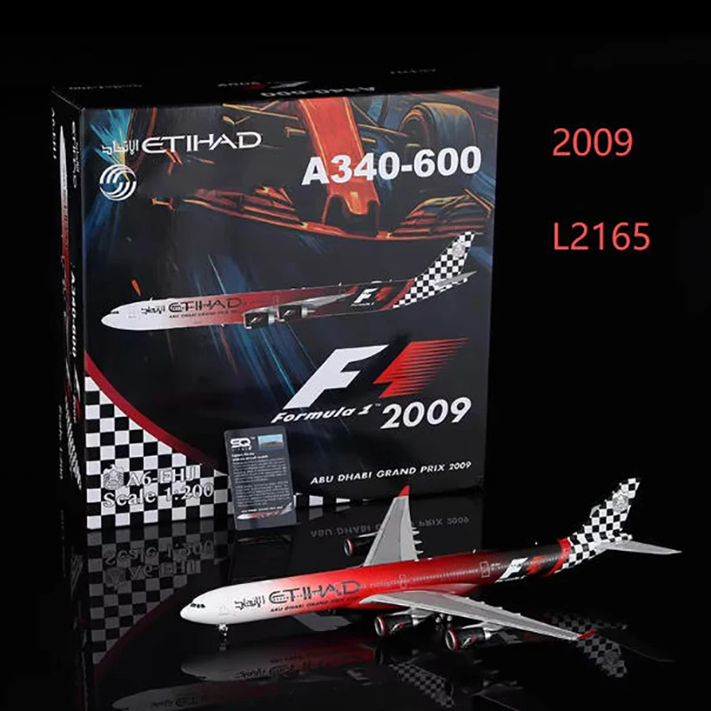 ساحة أجنحة دييكاست 1:200 مقياس الخطوط الجوية الاتحادية A340-600 A6-EHJ الطائرات محاكاة سبيكة الانتهاء من تذكارية جمع لعبة هدية