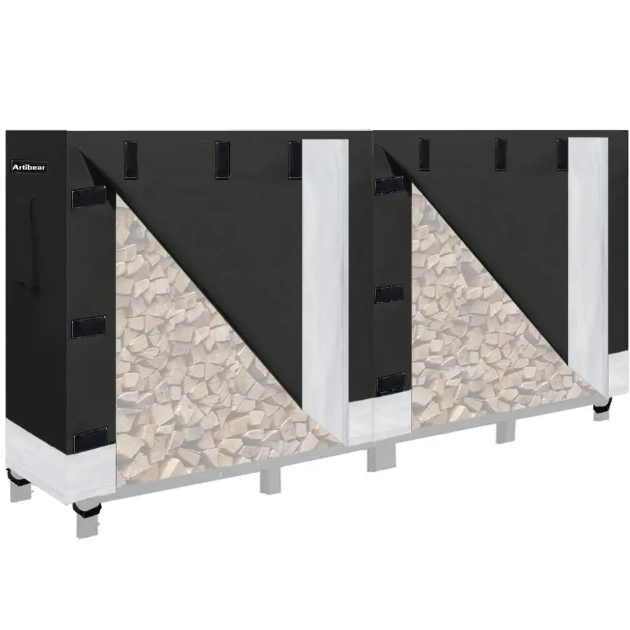 

Чехол для дровницей на 8 футов, водонепроницаемый чехол для дров, уличный и комнатный чехол для дровницей для хранения дров