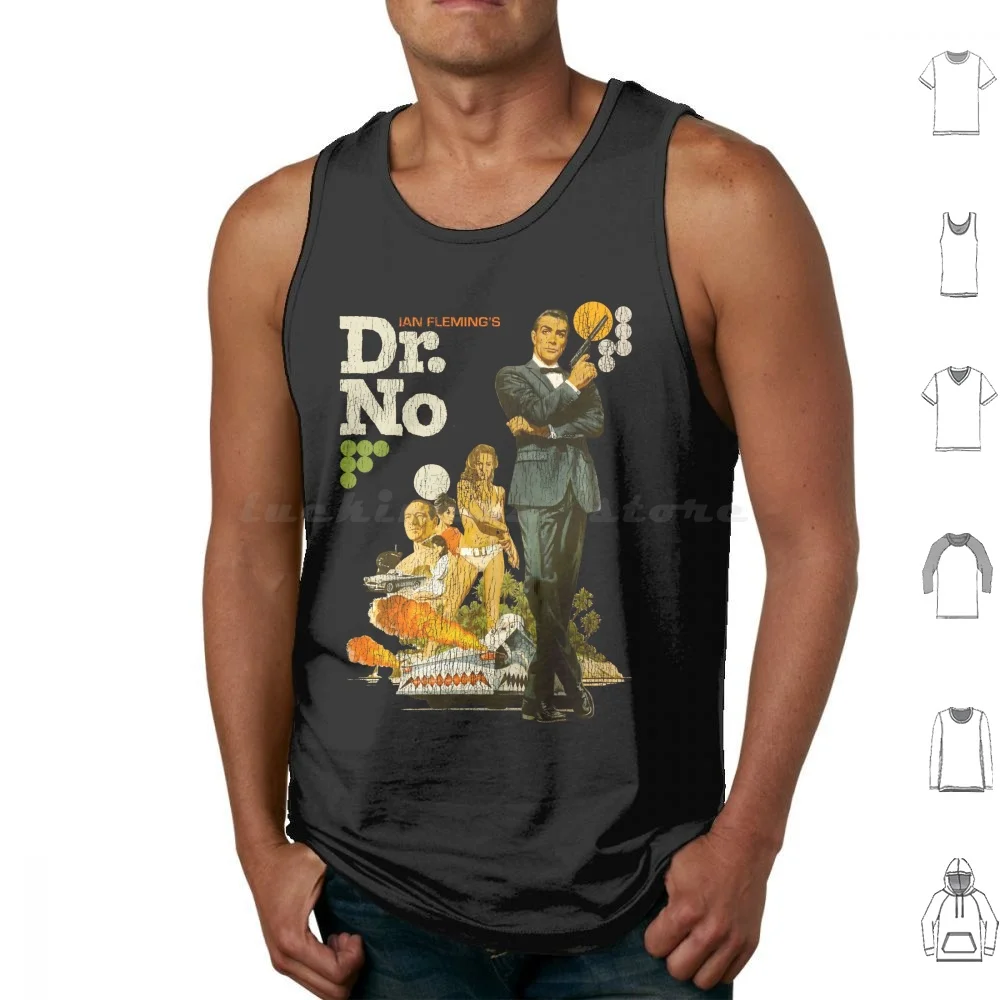 Dr No Worn Out Poster Dks Tank Tops Vest Sleeveless Dr No 007 1962 Bond Bond Films James Sean Connery Vintage Retro British