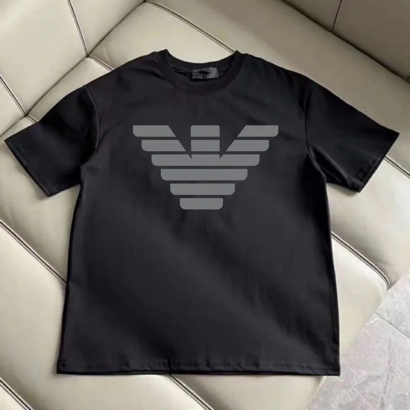 

2025 Rend Couple High Quality T-shirt Summer City Sports Loose Casual Crewneck Men's T-shirt Street Women's T-shirt Cotton