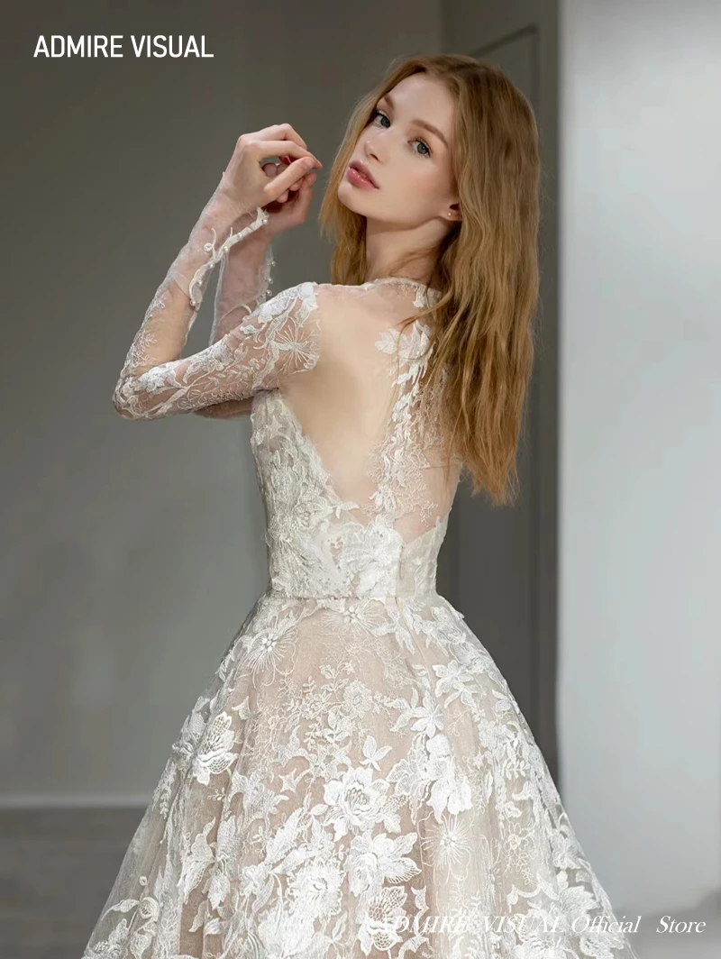 Vestido De novia De corte en A para novia, vestido De princesa con escote Corazón, mangas completas desmontables, hecho a medida, tallas grandes, novedad