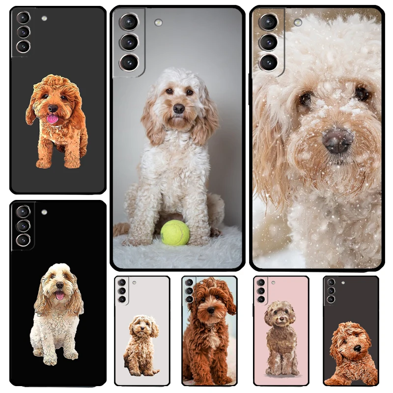 Cute Cockapoo Dog Funda For Samsung Galaxy S22 Ultra S23 FE S9 S10 Note 10 Plus Note 20 Ultra S20 S21 FE Case