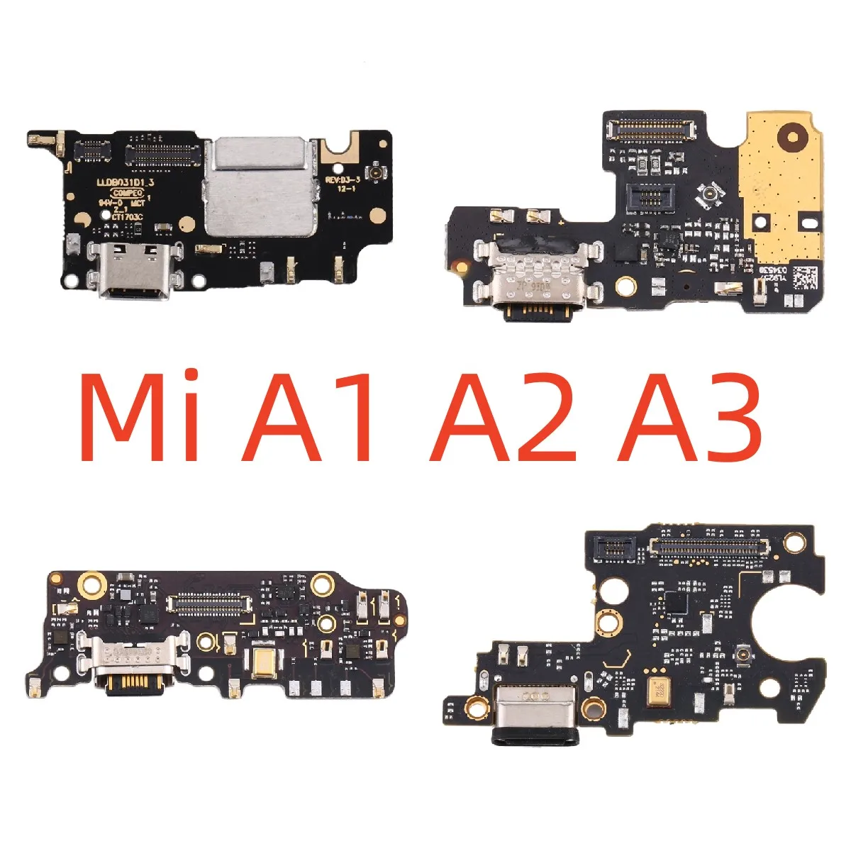 For Xiaomi Mi A1 A2 Lite A3 5X 6X CC9E USB Power Charging Connector Plug Dock Port Mic Flex Cable Board For Redmi 6 Pro