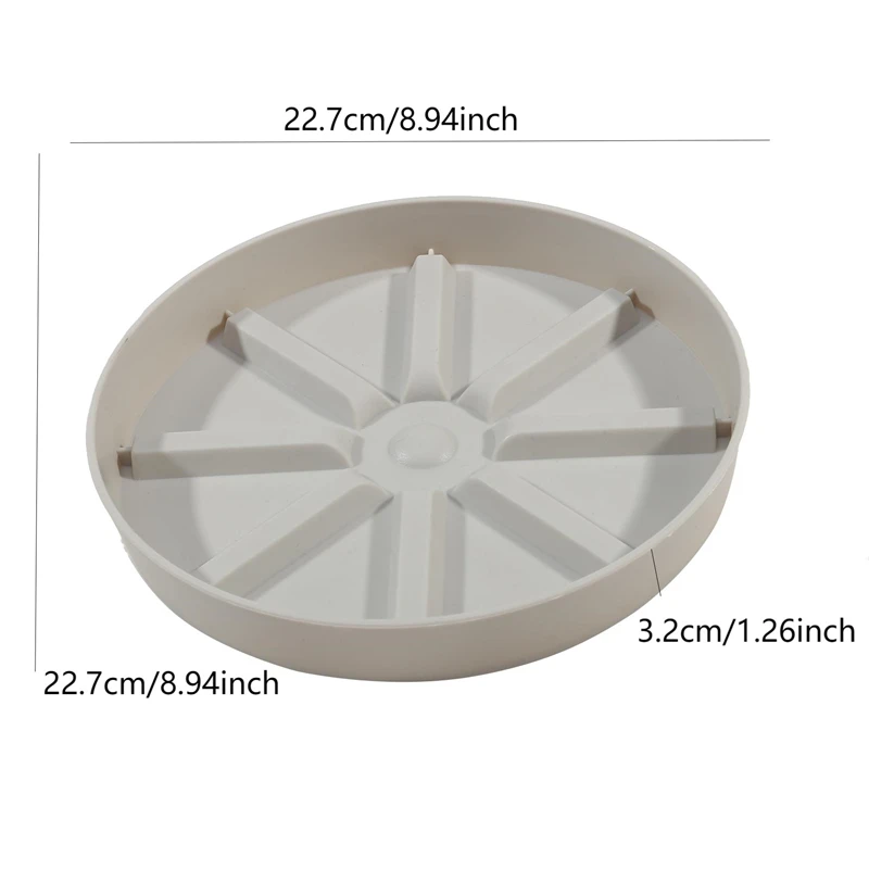 Placa Base para maceta, maceta gruesa para el hogar y el jardín, bandeja de resina resistente, platillos, bandejas de goteo, platillo para plantas para interiores y exteriores