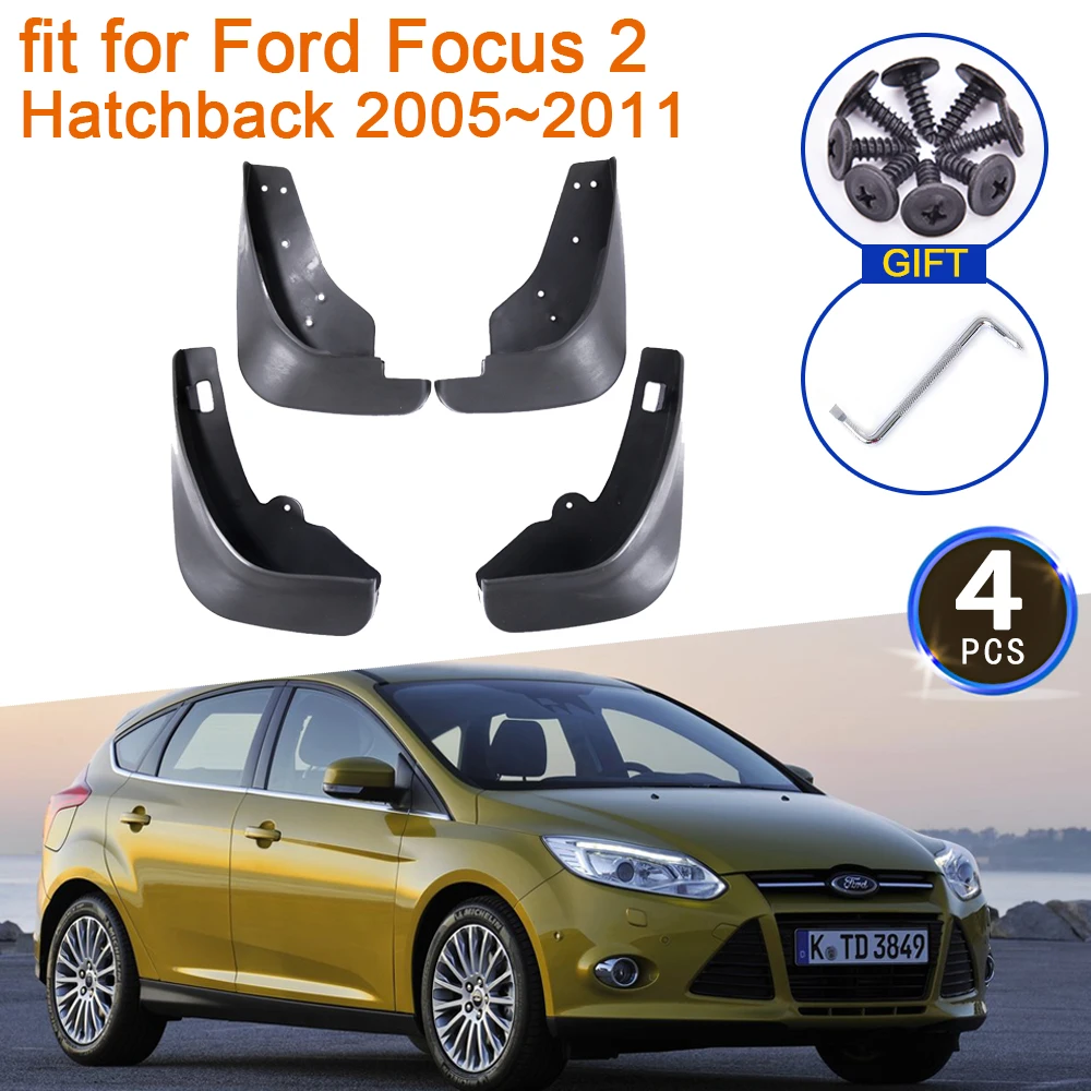 

For Ford Focus 2 MK2 MK2.5 Hatchback 2005 2006 2007 2008 2009 2010 2011 Mud Flaps Splash Fender Guard Mudflap Front Accessories