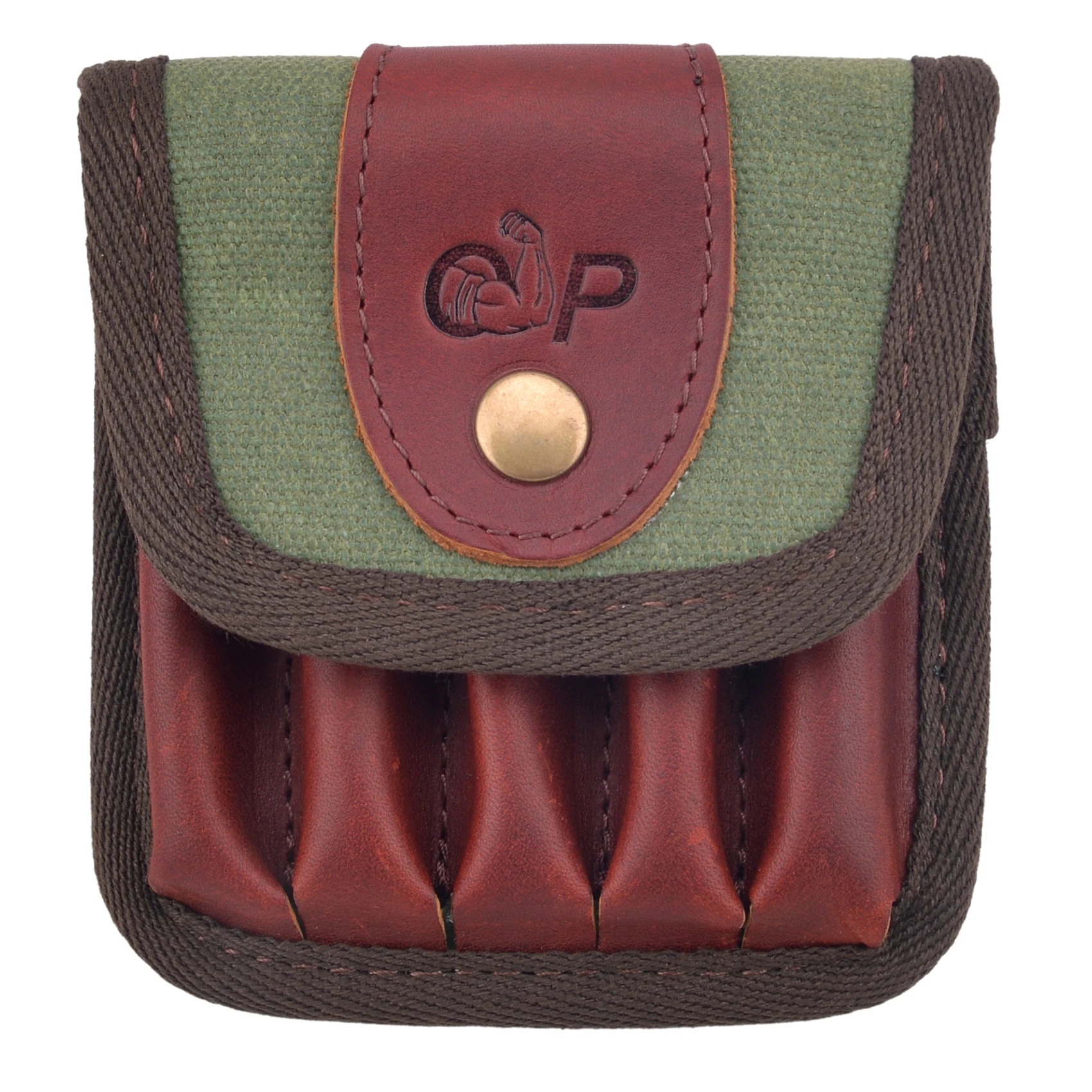 Original Power Canvas  Leather Cartridge Shell Holder Bullet Pouch Wallet Bag .308 .45-70,30-06 .44 .40-65 410GA .348