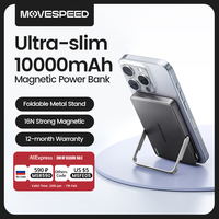 MOVESPEED S10Pro Magnetic Power Bank 10000mAh Wireless Portable External Battery with Stand for MagSafe PowerBank for iPhone 16