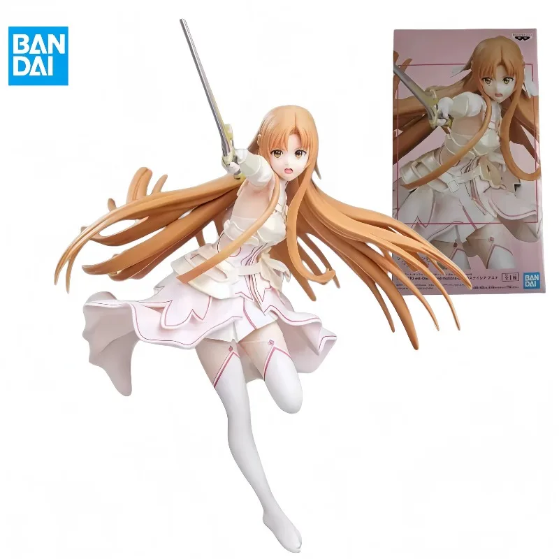 

【In Stock】 Bandai Original Banpresto Sword Art Online Asuna Yuuki Action Figure Model Doll Brand Anime Toy Gift Figure