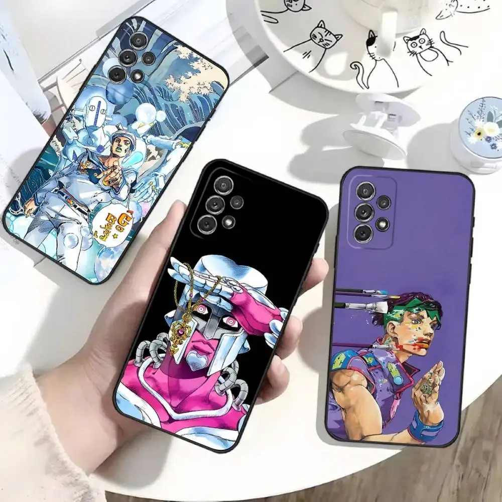 

Anime JoJo Bizarre Adventure Phone Case For Samsung S25,S24,S21,S22,S23,S30,Ultra,S20,Plus,Fe,Lite,Note,10 Black Soft Shell