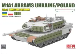 RYEFIELD 5106 1/35 Scale M1A1 Abrams Ukraine/Poland 2in1Limited