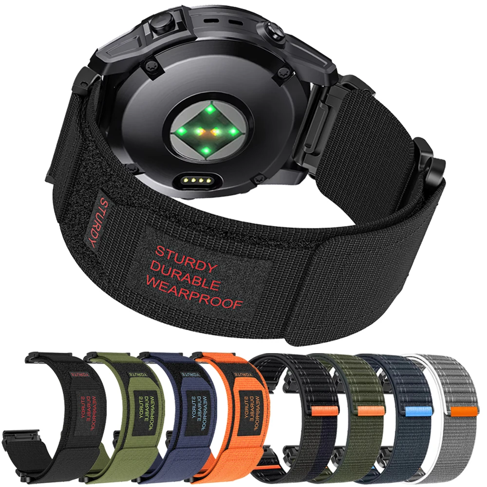 22mm 26mm Nylon Quick Fit Armband für Garmin Fenix 7X 8 7 Pro Fenix 6X 6 5X 5Plus Tactix 8 Forerunner 970 965 Enduro 3 2 Schlaufenband