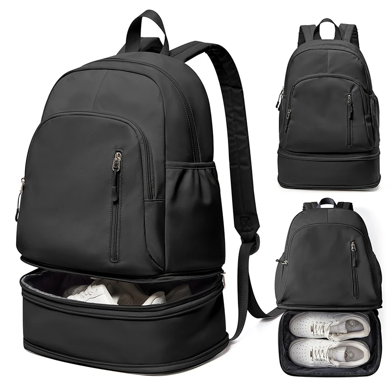 حقيبة رياضية قابلة للتمديد، حقيبة ظهر جافة ورطبة لليوجا واللياقة البدنية مع أحذية، حقيبة تخييم للمشي لمسافات طويلة في الهواء الطلق، حقيبة ظهر كبيرة لعطلة نهاية الأسبوع