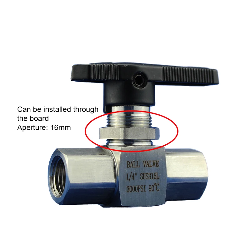 1/4 "3/8" 1/2 "sterben Schmieden Körper Instrument Ball Ventil Edelstahl Innengewinde Hohe Temperatur Hochdruck ball Ventil – Detail 2