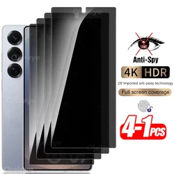 1-4pcs Privacy Screen Protector For Samsung Galaxy S25 Ultra 5G S25 Plus Anti-Spy Tempered Glass Film Fingerprint ID Compatible