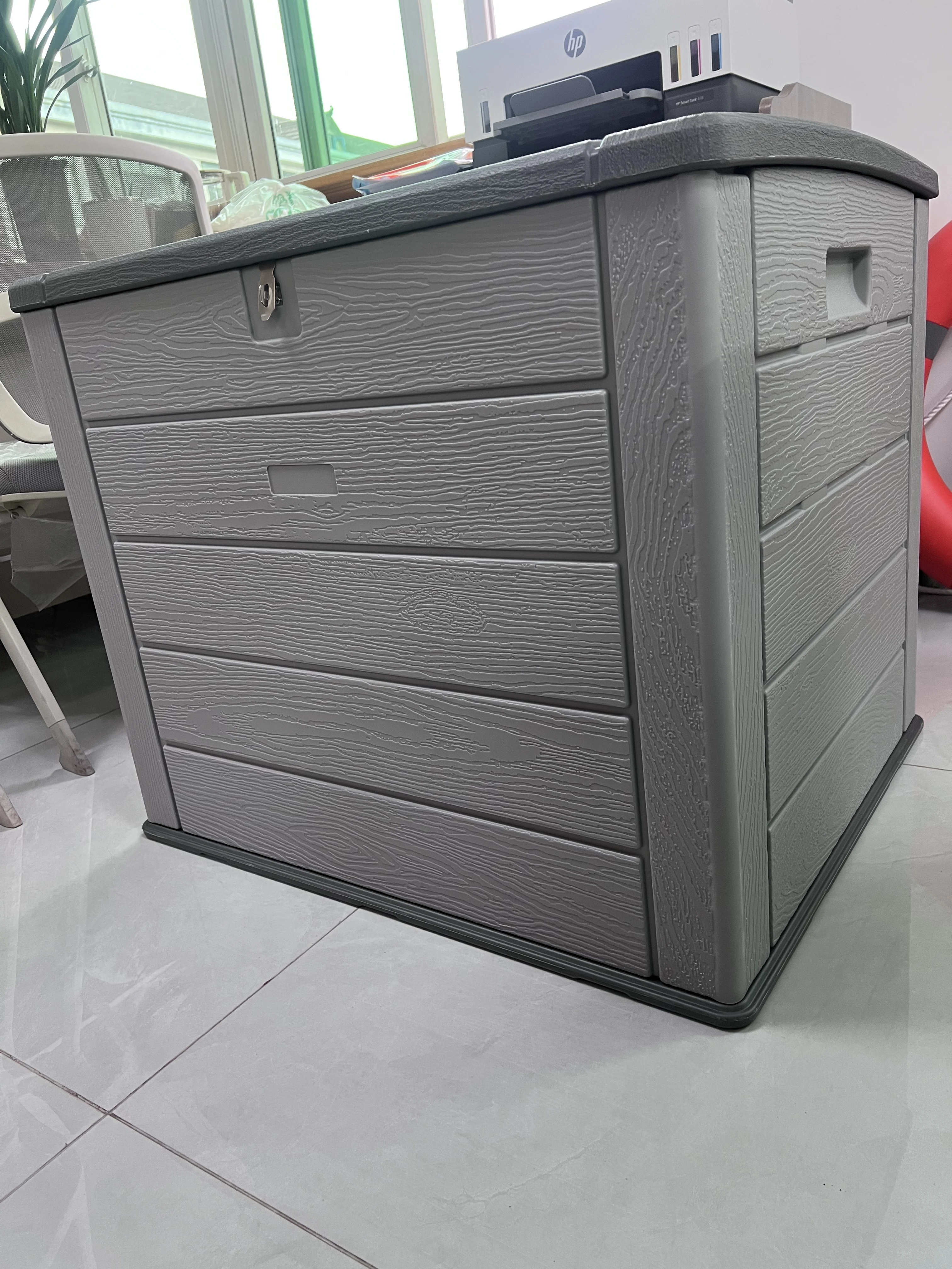 for-60 Gallon HDPE Lockable Outdoor Storage Cabinet for Toys & Equipment@