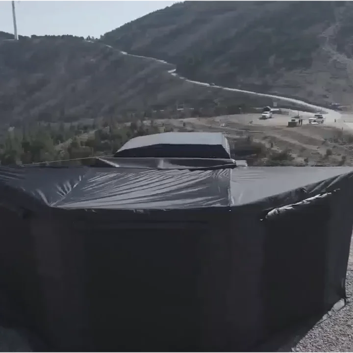 

180 Car Awning,Waterproof Aluminum Free Standing 600D 280G 180 Degree Car Side Annex Room Awning All Seasons,2M