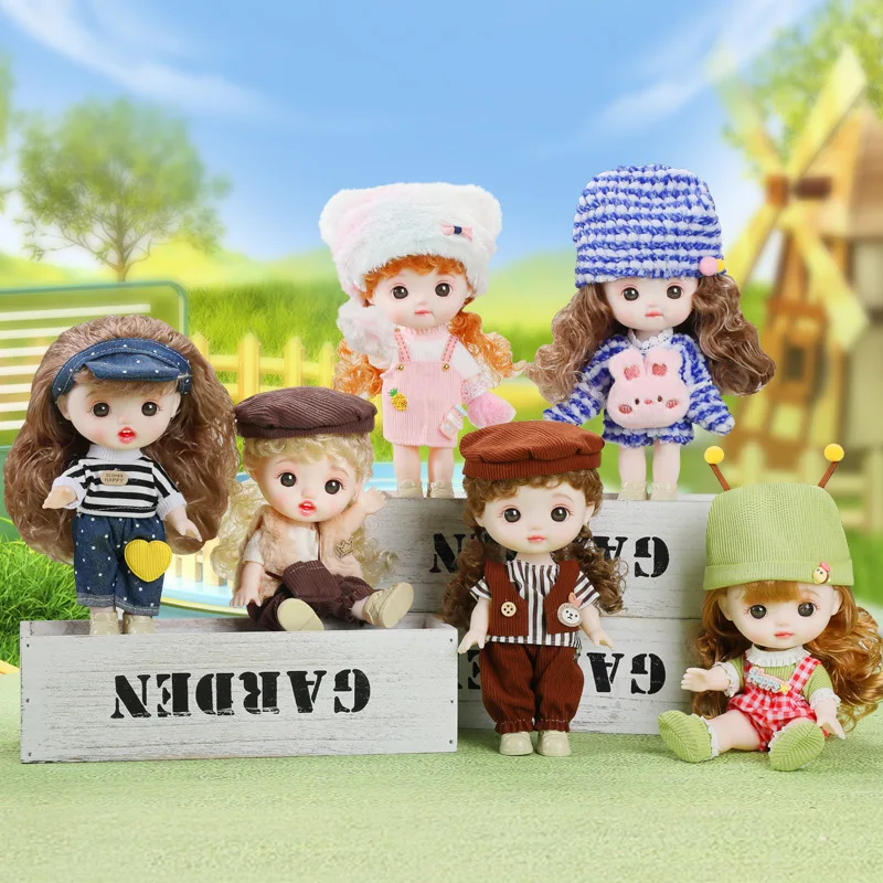 22CM 新しい可愛いロリータ系プリンセスドールおもちゃ 1/6 BJD ビニール人形 大きな目 関節可動 かわいい顔 マルコ DIY ドレスアップおもちゃ