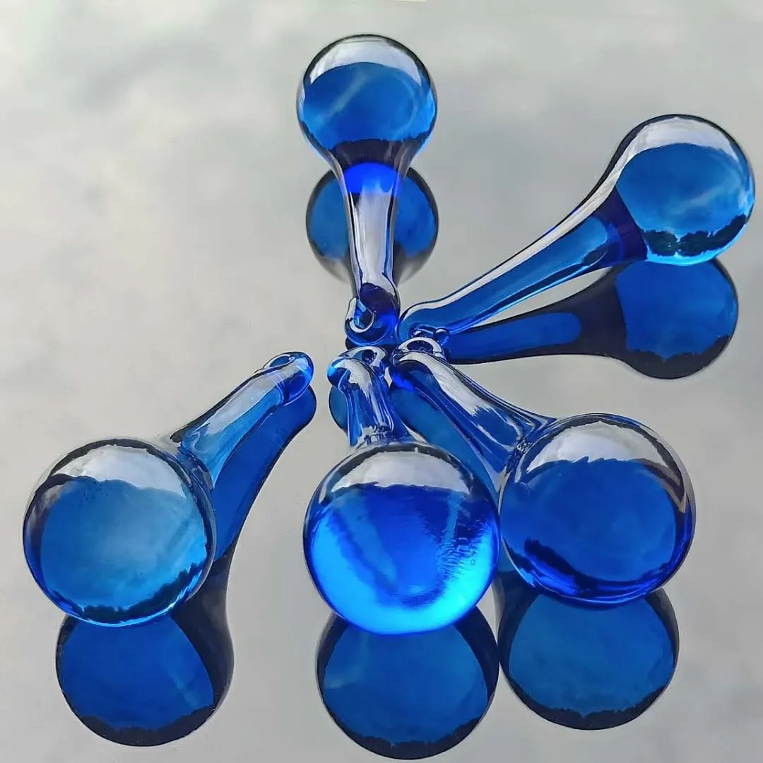 

1PC 60MM Water Drop Icicle Crystals Pendant Blue Glass Chandelier Crystals Lamp Part Suncatcher Hanging Ornament Home Decor