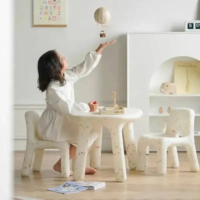 مجموعة طاولة وكراسي الدراسة البلاستيكية للأطفال، كرسي طاولة، مقعد رياض الأطفال، طاولات بلاستيكية قوية ومتينة للأطفال #3