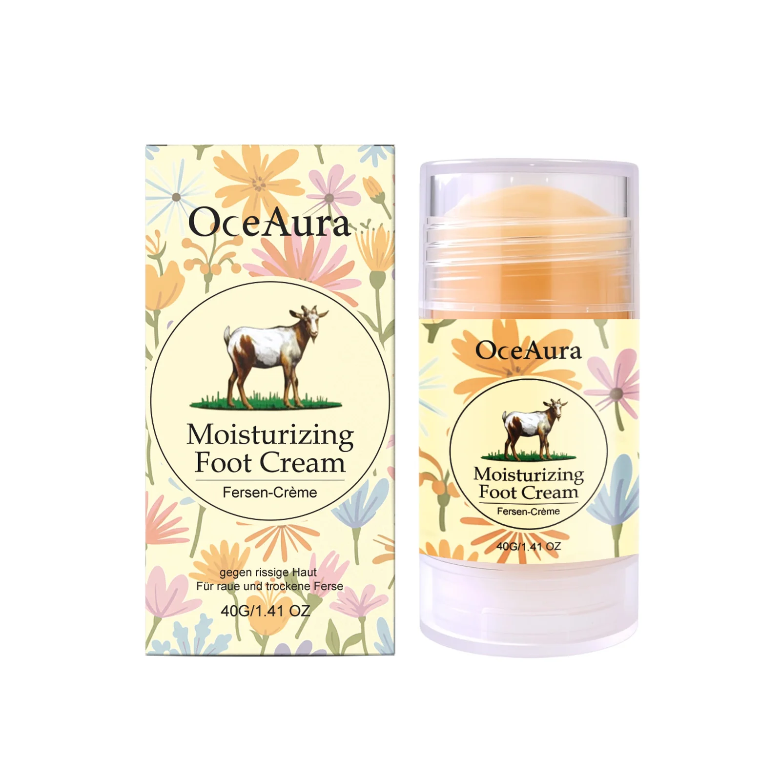 Moisturizing Foot Cream, Softens Calluses, Smooth and Hydrating Texture, Cares for Feet, Suitable for All Seasons, Portable