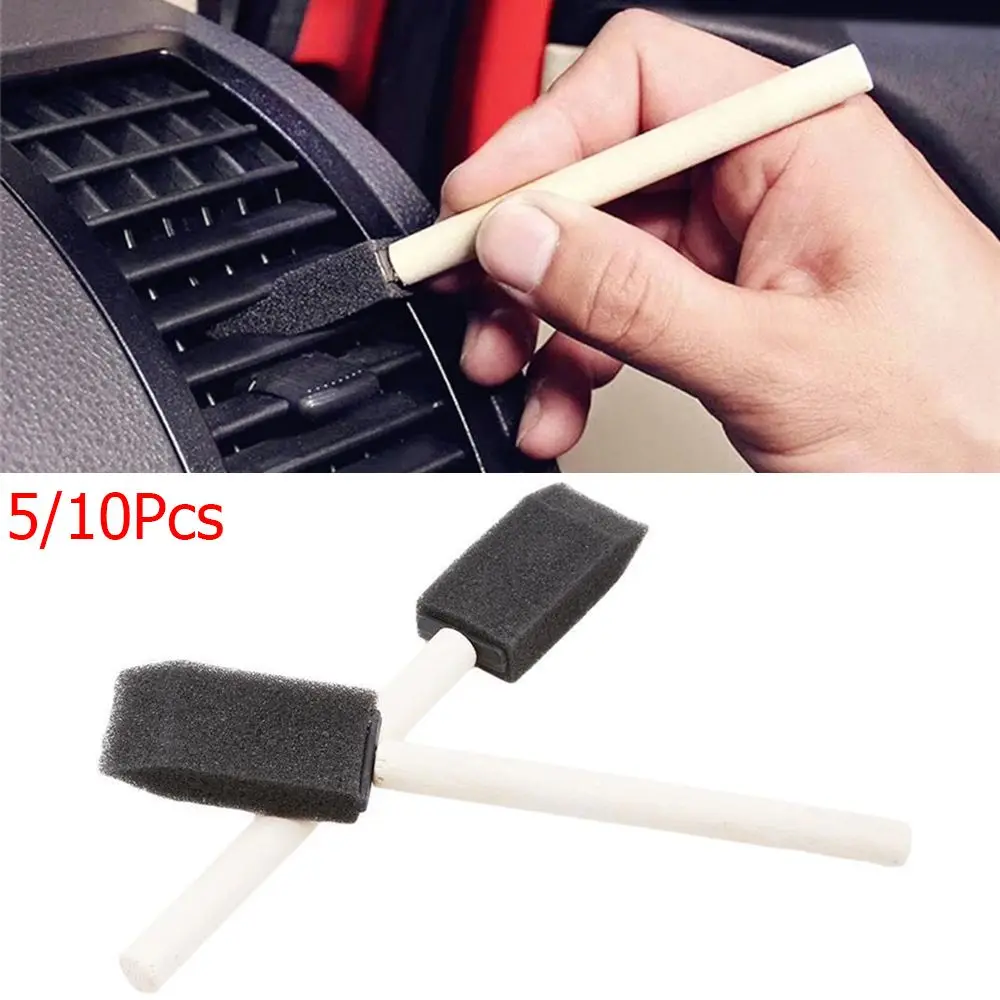 

5/10Pcs Practical Keyboard Sponge Air Conditioner Car Cleaning Brush Dust Cleaner Vent Outlet