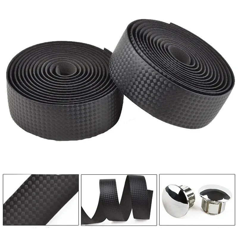 2pcs Cycling Road Bike Handlebar Tape Anti-slip eBike Handle Bar Tapes Wrap EVA/PU Straps Shockproof for MTB Road Bike Parts