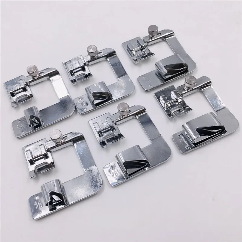 1pcs 11-25 cm Domestic Sewing Machine Foot Presser Household Sewing Machine Parts Accessories Rolled Hem Crimping Feet