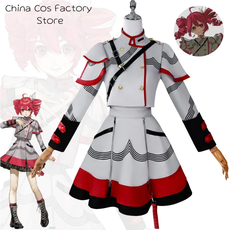 

Anime Vtuber Synthesizer V Kasane Teto Cosplay Costume girl Outfits Uniform Halloween Party Virtual Singer Full Set Women suits