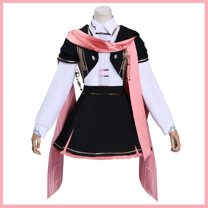 لعبة دموع ثيميس البطلة ملكة جمال المحامي تأثيري حلي نبضات القلب لعنة معطف أسود تنورة موحدة امرأة Kawaii Car8;c'4,t;6.j'2;