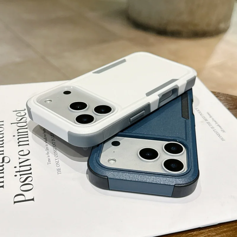 2 in 1 Replacement Colors Hard TPU Silicone Cell Phone Case for iPhone 17 15 16 Pro Max 11 12 13 14 Plus Phone Housing Case view 4