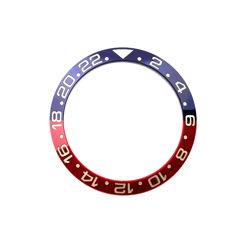 UV Color Changing Red Ceramic Bezel Insert for RLX GMT-Master 126710 BLRO Watch Part Color Changing Red Bezel Insert