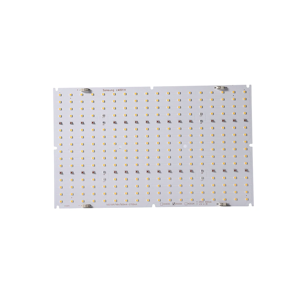 แผงไฟ LED ควอนตัม LM301H ซัมซุง3000K 3500K ผสมครี XP-E2สีแดงเข้ม660nm LG-UV IR