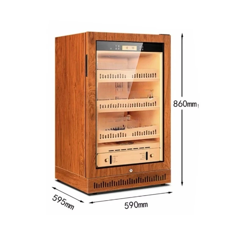 400-500 wooden cigar cabinet boxes, Spanish cedar liners, with temperature and humidity control