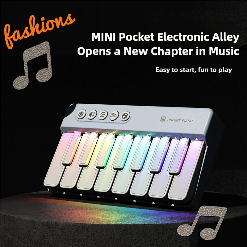 Kids Cartoon Piano Keyboard Game with Animal Sounds Flashing Light Music Baby Instrument Music Toys Educational Toys Kids Gifts