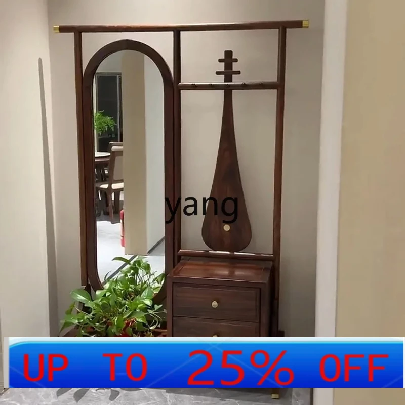LH  new Chinese coat rack modern bedroom zen full-length mirror multi-functional integration