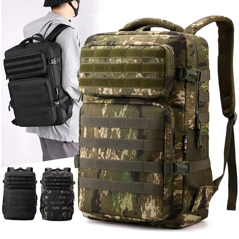 

Outdoor Tactical Backpack Camping Camouflage Mountaineering Backpacks Rucksack Molle Men Large Sport Hiking Laptop Shoulder Bag