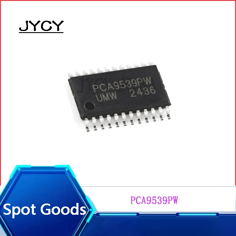 2PCS PCA9539PW  NEW TSSOP-24 with interrupt output function 16-bit I2C bus I/O expander chip