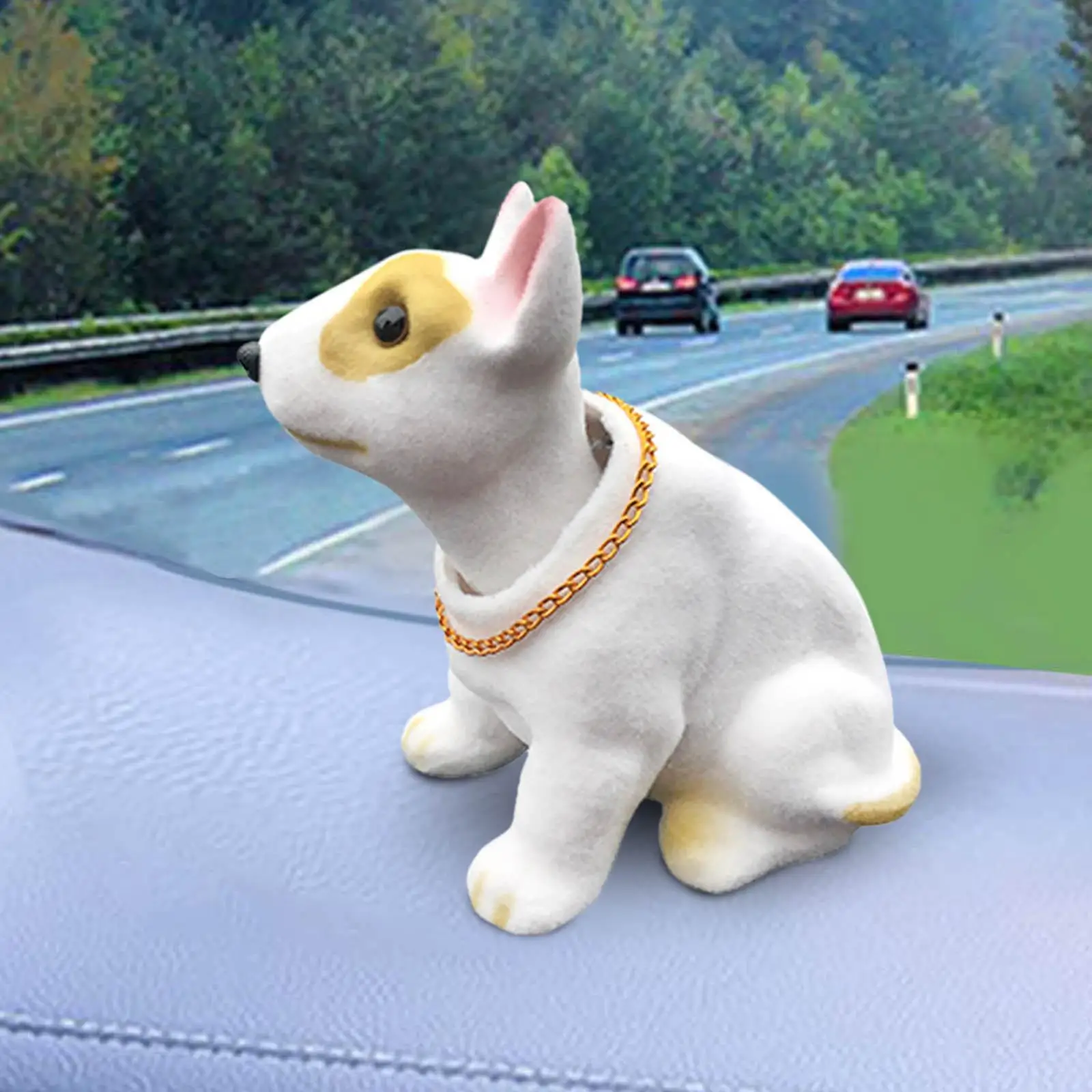 Cute Animal Car Dashboard Decorations, Shaking Ornament, Home Decoration Funny Creative Sculpture Desktop Ornament for Men