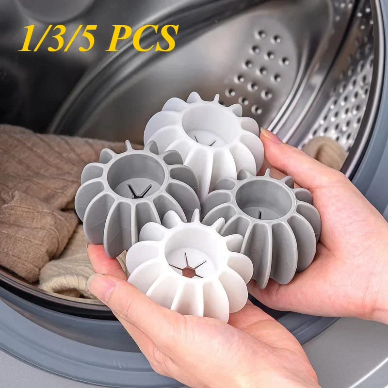 Silicone Laundry Ball Anti-tangle Reusable Silicone Laundry Ball For Pet Hair Removal Clothes Lint Hair Catcher Washing Machines