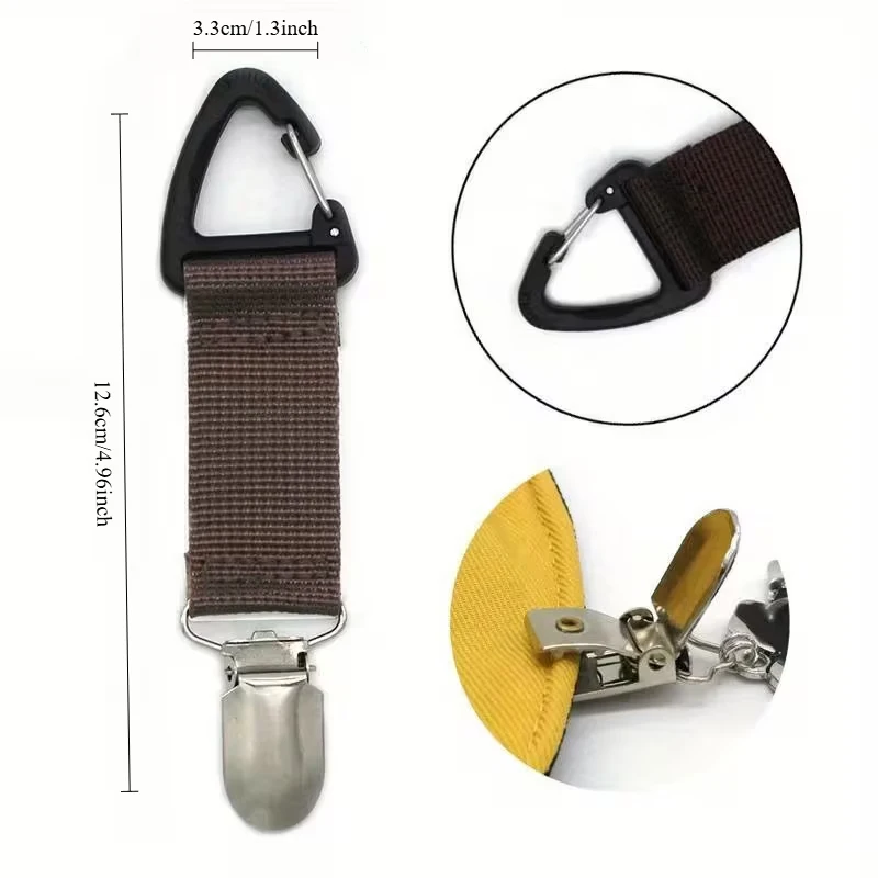 Multifunctional Outdoor Travel Hat Clip – Portable Clip for Attaching Hats to Bags (Anti-Loss Holder for Sun Hats) 1/3PCS Random