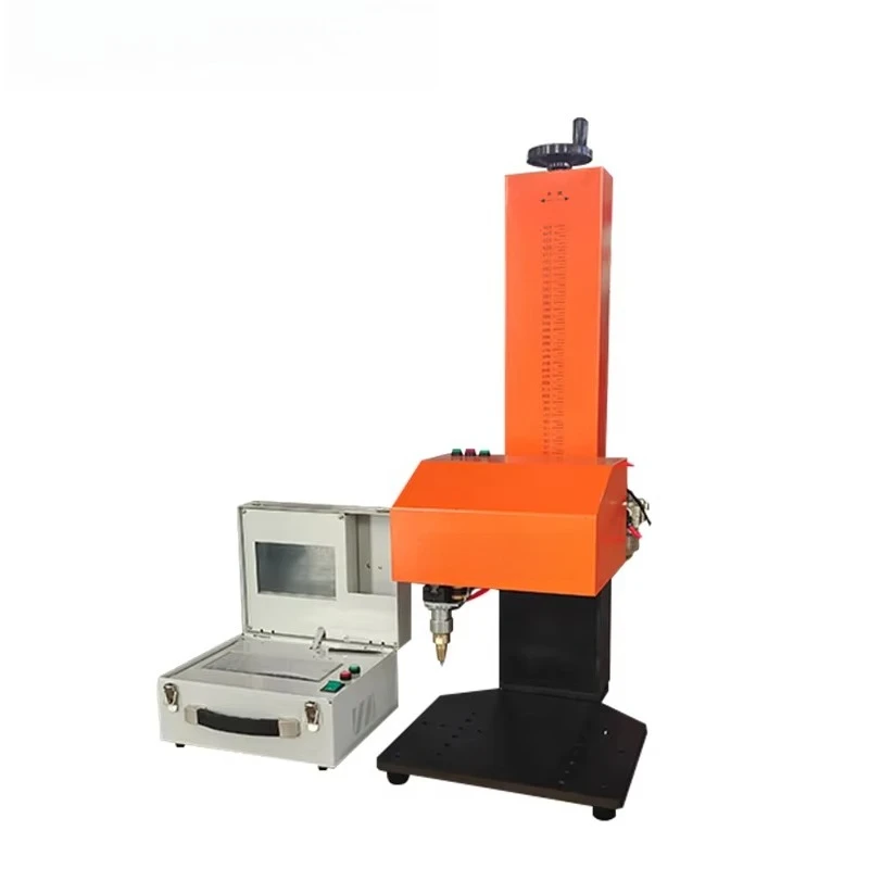 Perfect laser desktop small plane pneumatic needle marking machine for nameplate engraving, logos, letters