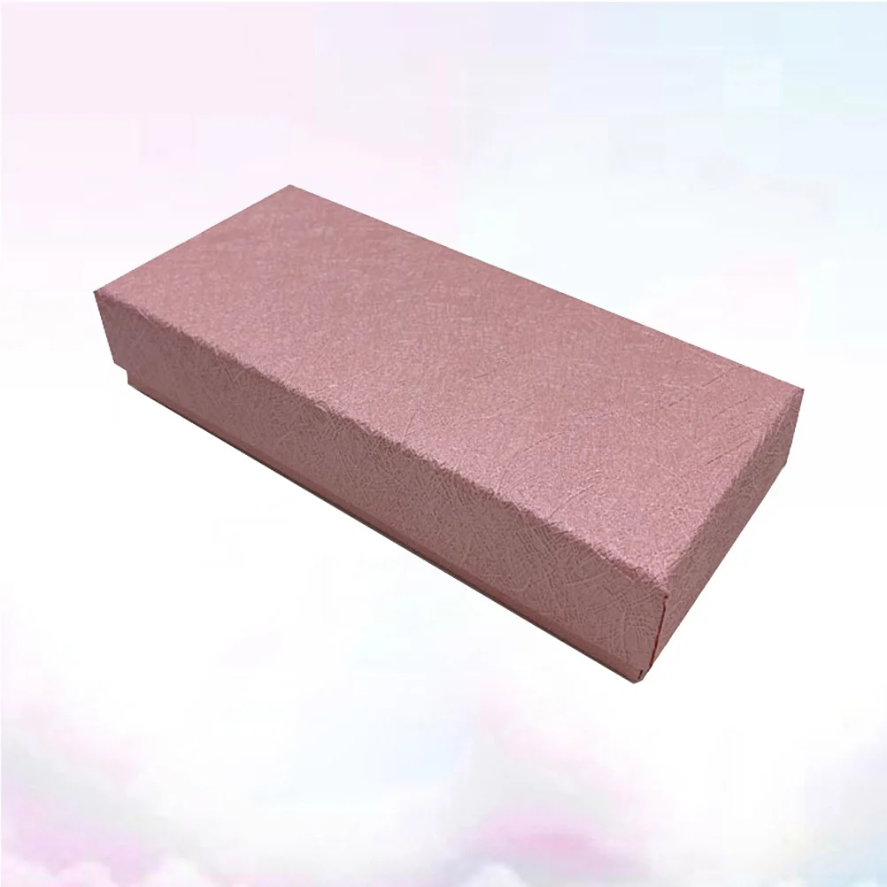 

Watch Box Pink Rectangular Cushion Organizer Storage Case Removable Pillow Security Display Gift for Men Women Jewelry Bracelet