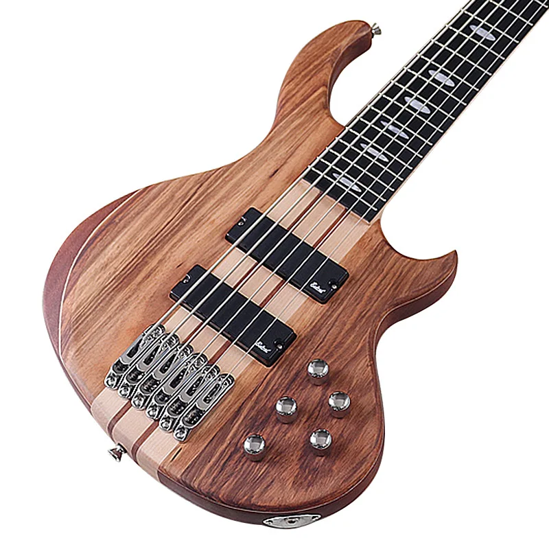 

43 inch one-piece electric bass zebra wood Ogu wood 6 professional performance