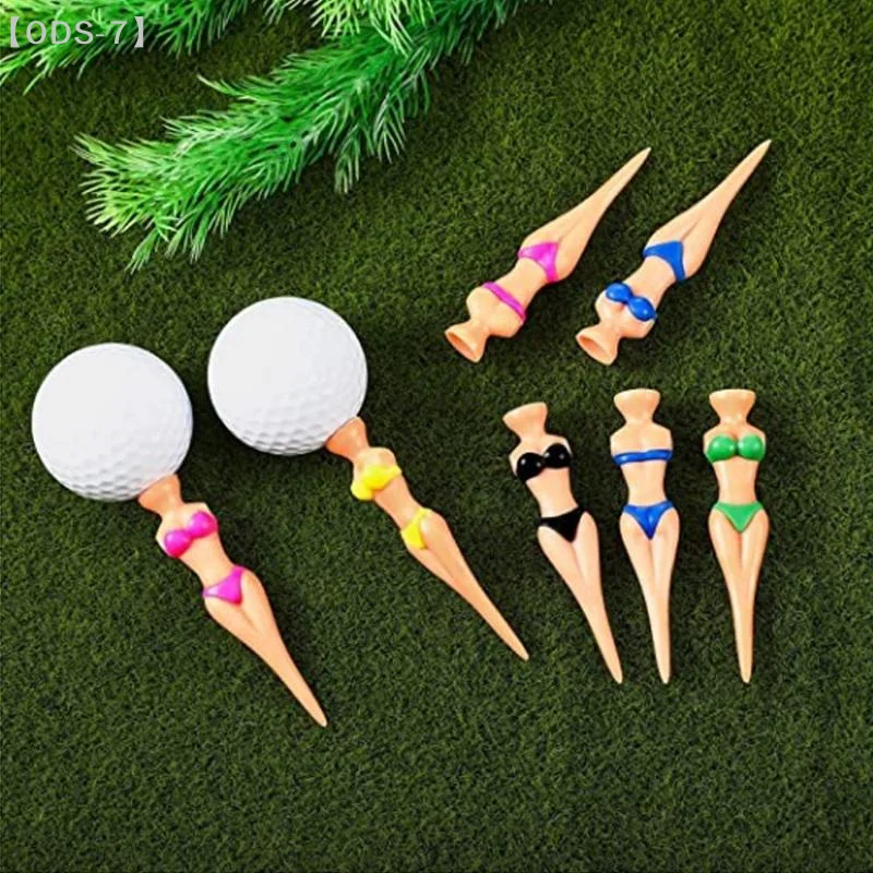 【ODS-7】5 Pcs/Lot Women Bikini Ball Holder Lady Model Outdoor Golf Accessories Golf Training Golf Tees Clubs Tee【WO】